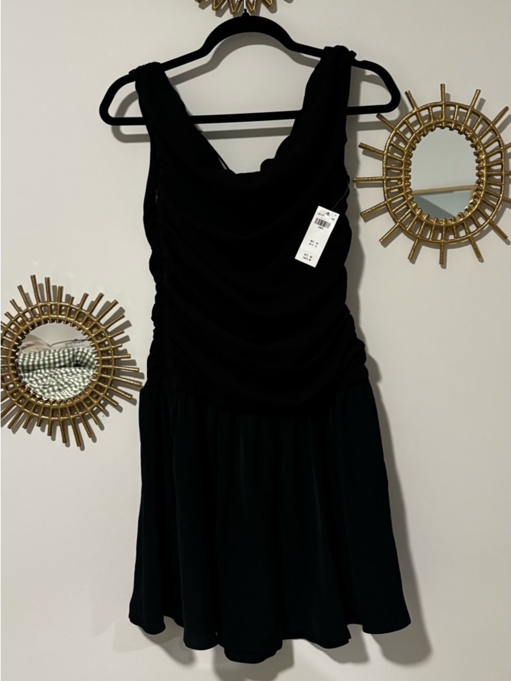 Off-The-Shoulder Ruched Mini Dress - Picture 4 of 8